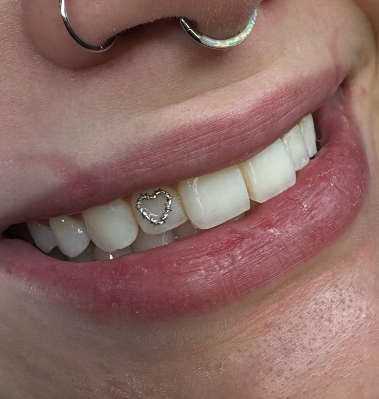 Barbwire Heart Tooth Charm