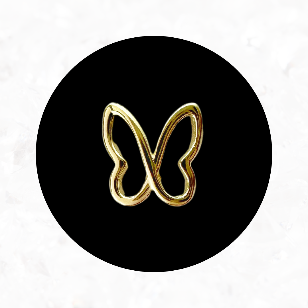 Hollow Butterfly Tooth Charm