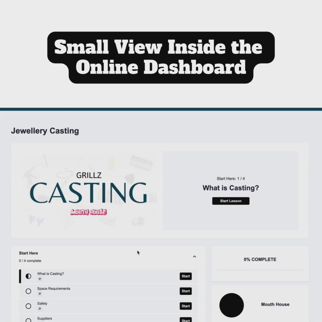 Grillz Casting - Online Training