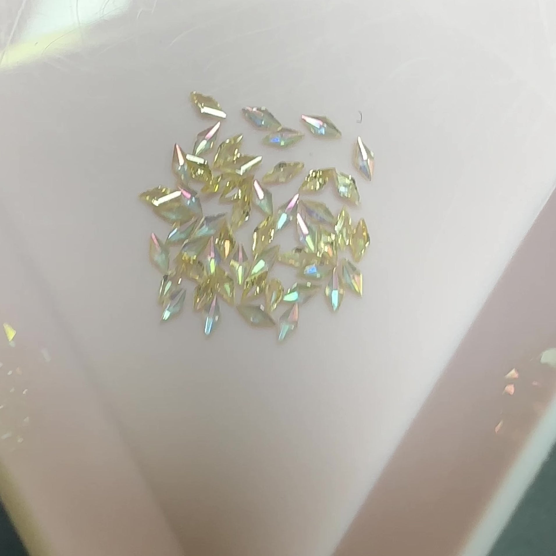 Mini Diamond Zirconia Tooth Gems - Foil Free (50 Pieces)
