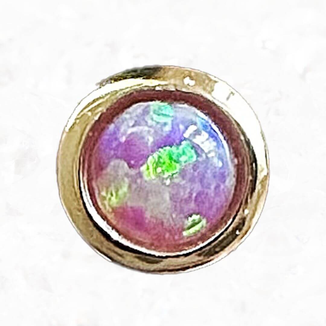 Gold Opal Bezel Tooth Charm CLEARANCE