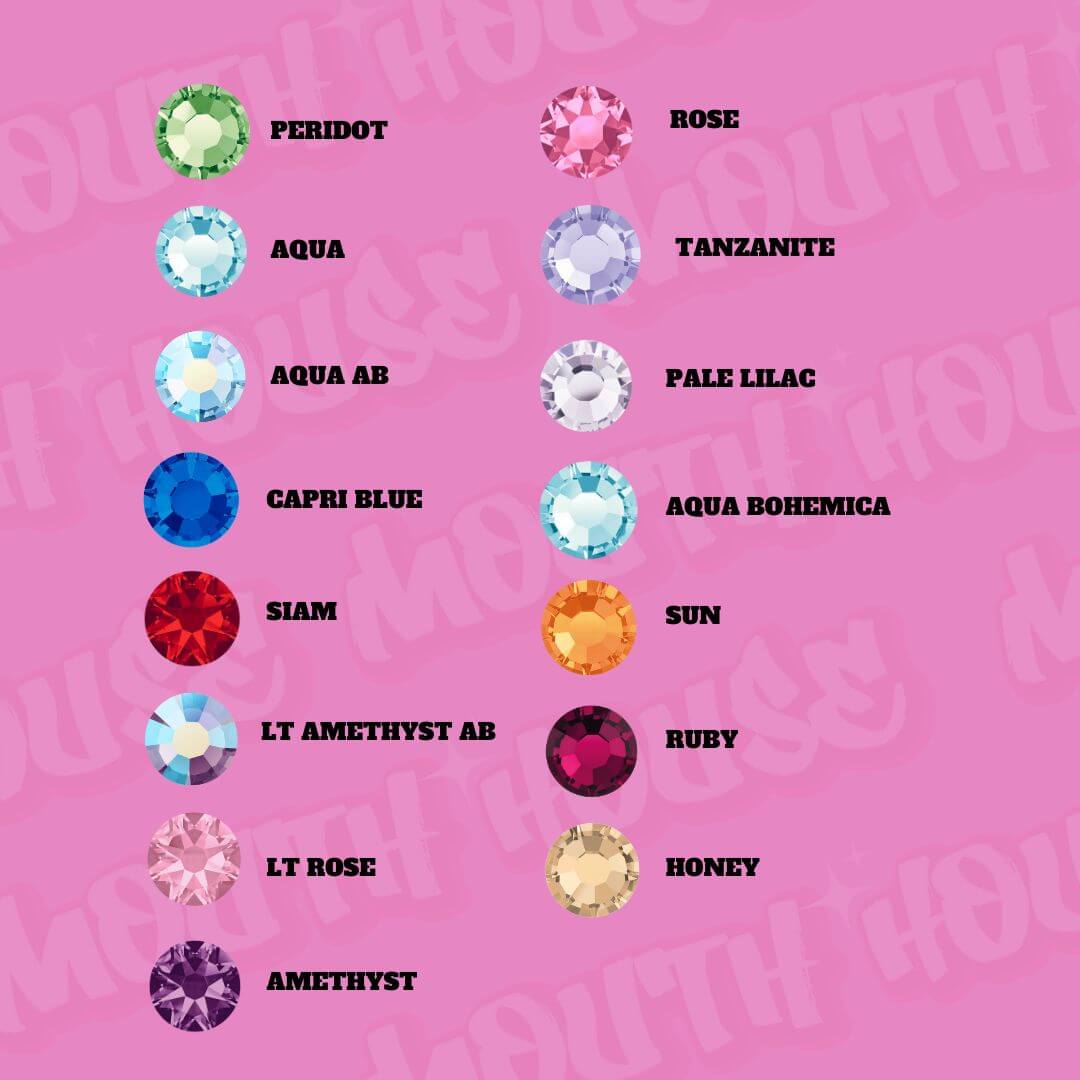 Bulk SS6 Tooth Gems - 1500 Crystals