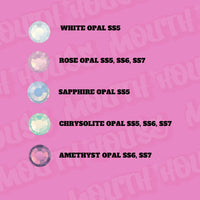 Bulk Tooth Gem Opal Colours - 1000 Gems
