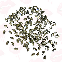 Oval 'Navette' Shape Tooth Gem (10, 20 & 50 pieces)