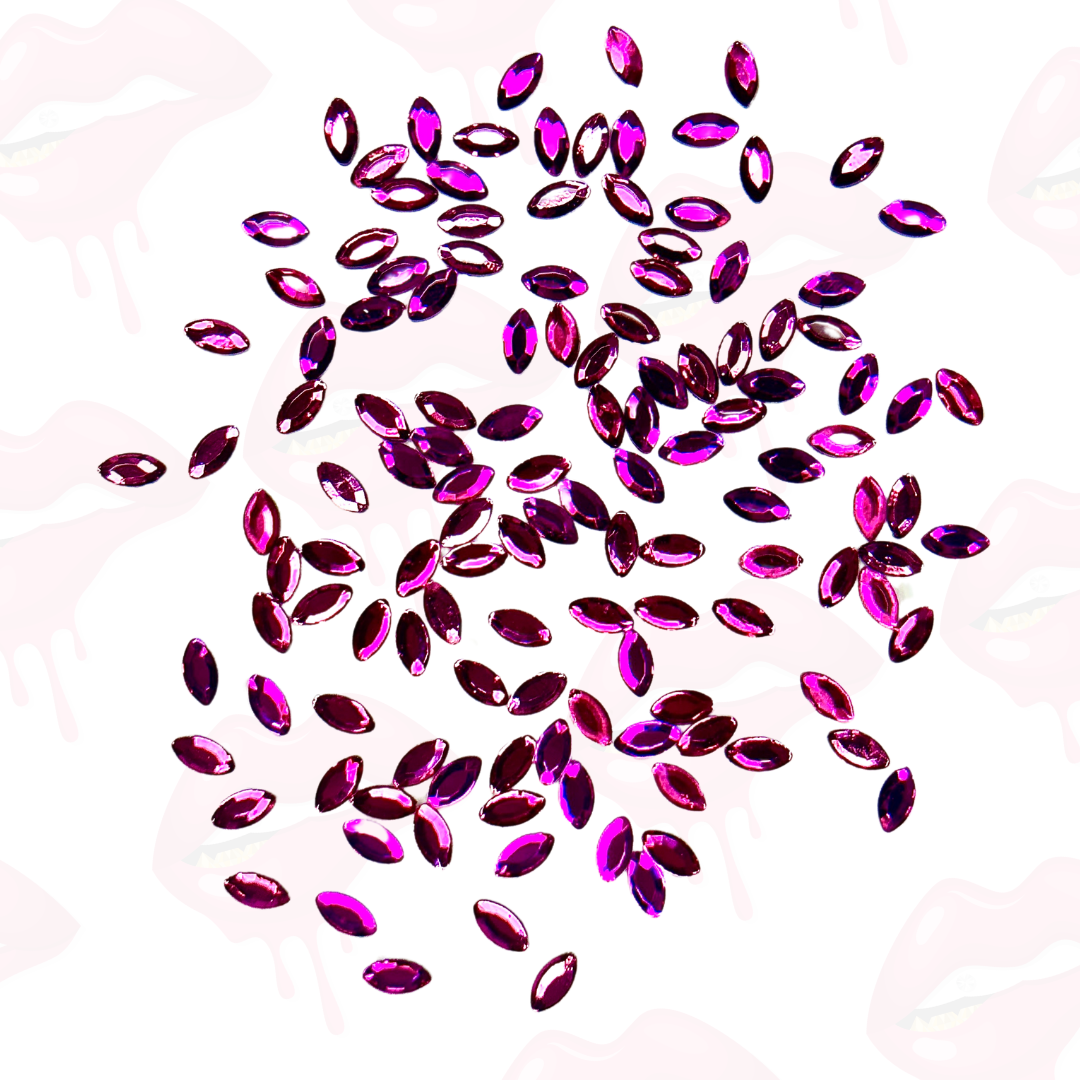 Oval 'Navette' Shape Tooth Gem (10, 20 & 50 pieces)