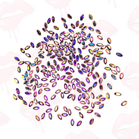 Oval 'Navette' Shape Tooth Gem (10, 20 & 50 pieces)