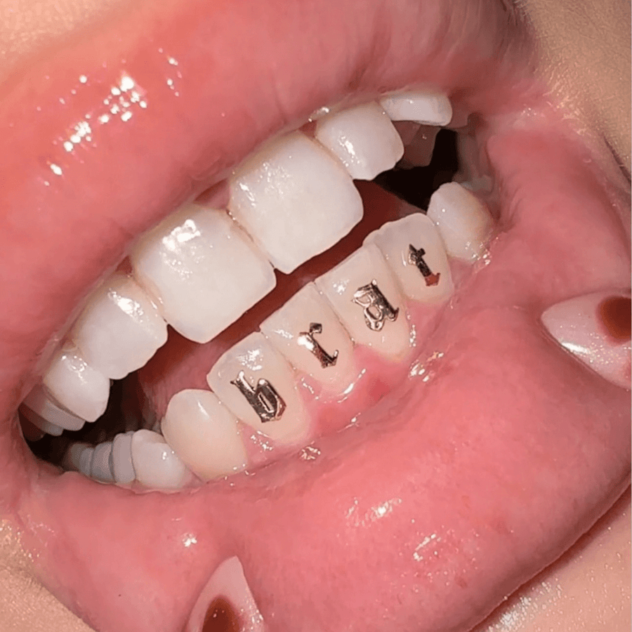 Custom Word Tooth Charms - Made To Order