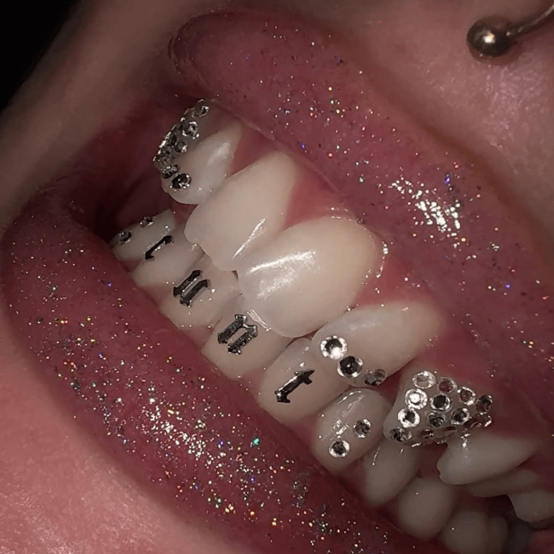 Custom Word Tooth Charms - Made To Order