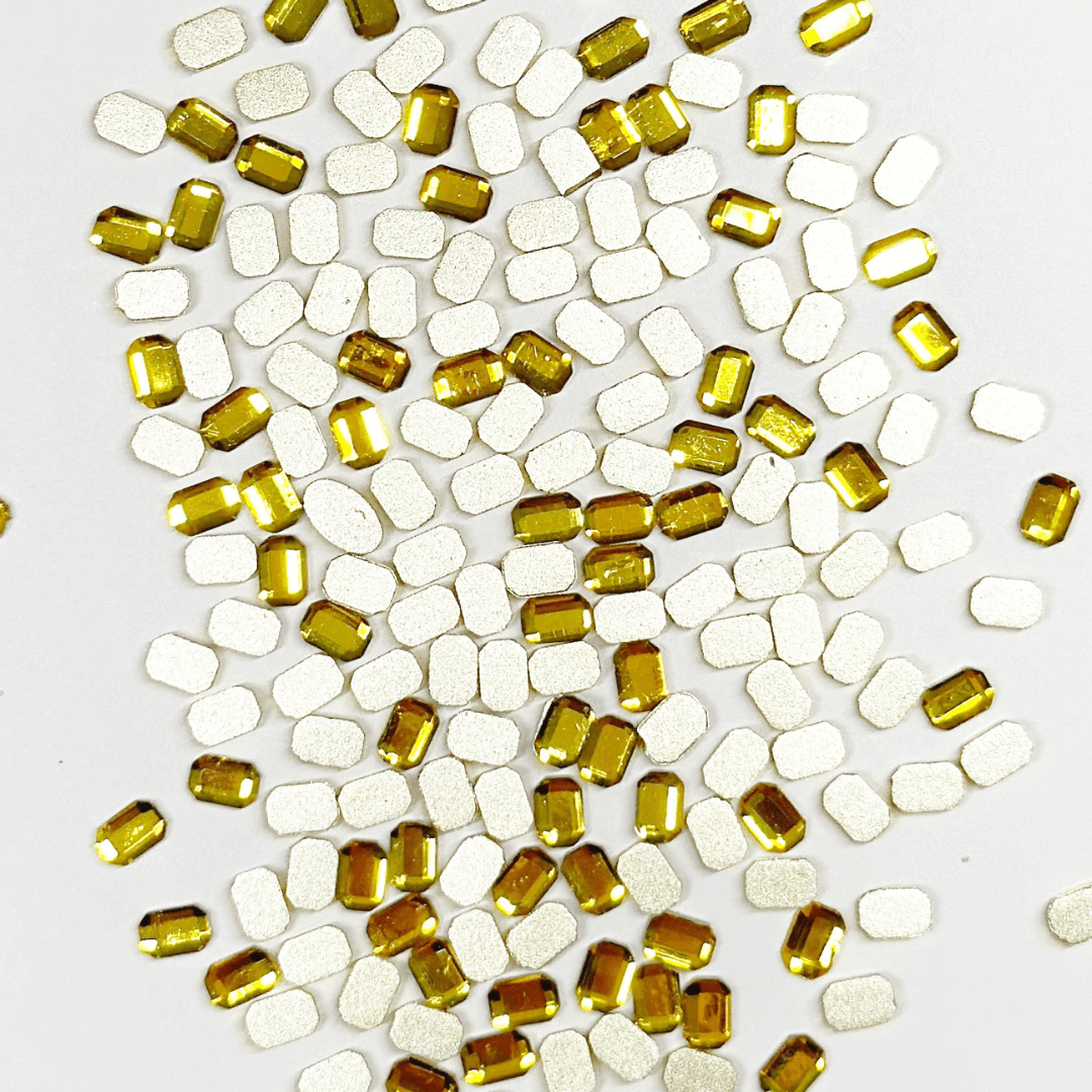 Emerald Shape Tooth Gem (10, 20 & 50 pieces)