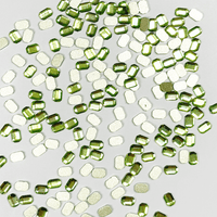 Emerald Shape Tooth Gem (10, 20 & 50 pieces)