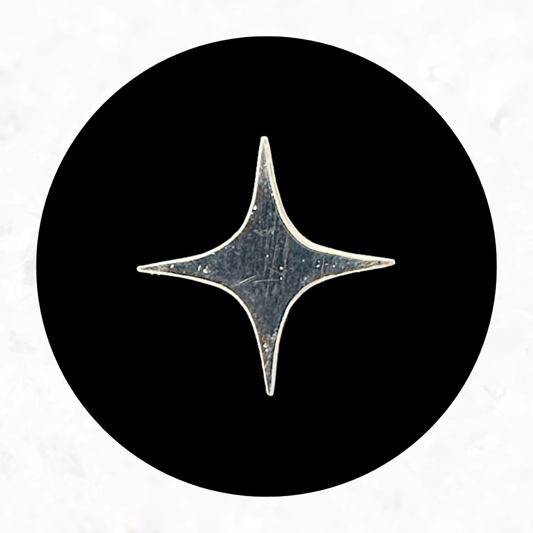 4 Point Sparkle Tooth Charm