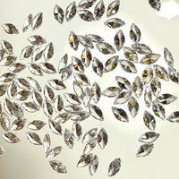 Marquise Zirconia Flatback Tooth Gems - 100 pieces