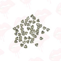Mini Zirconia Hearts (50 Pieces)
