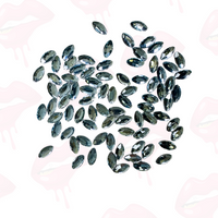 Oval 'Navette' Shape Tooth Gem (10, 20 & 50 pieces)