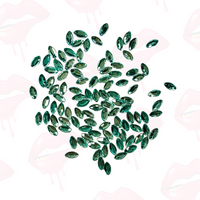 Oval 'Navette' Shape Tooth Gem (10, 20 & 50 pieces)