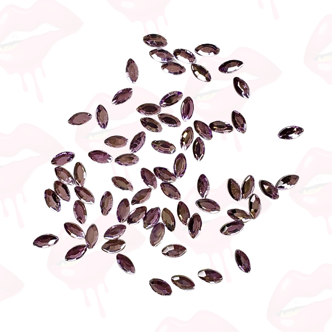 Oval 'Navette' Shape Tooth Gem (10, 20 & 50 pieces)