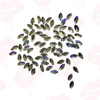Oval 'Navette' Shape Tooth Gem (10, 20 & 50 pieces)