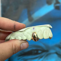 Extended Fang Canines with Back Bar - Grillz Australia