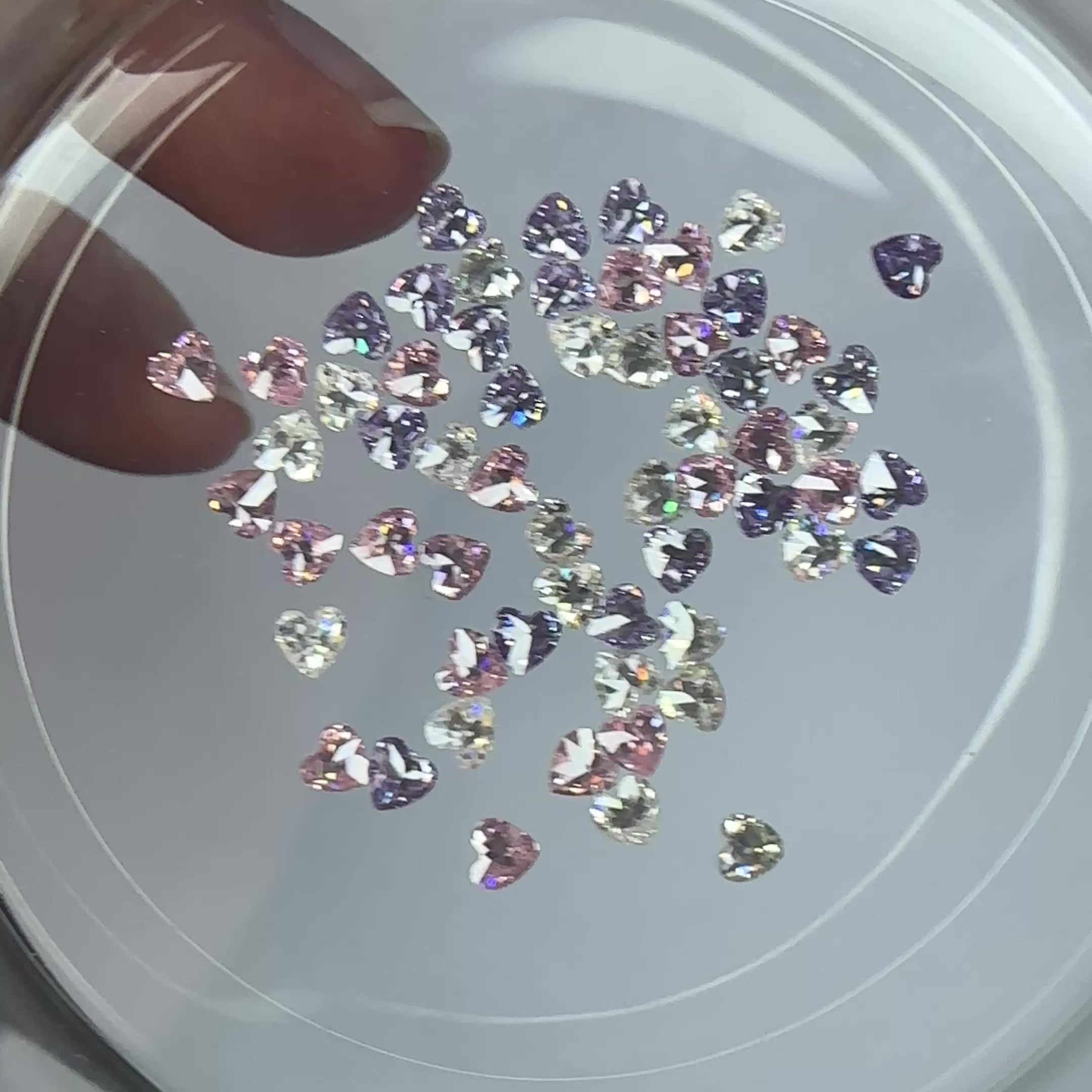 Mini Hearts - Mixed Colour Pack (60 Pieces)