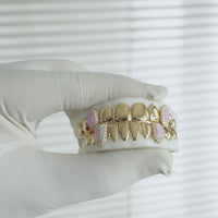 6 Piece Set with Canine Diamond Window & Opal Inlay