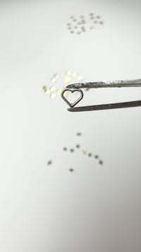 Heart Outline Tooth Charm