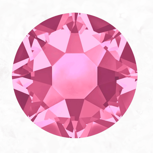 Rose Non-HotFix Flat Back Crystals