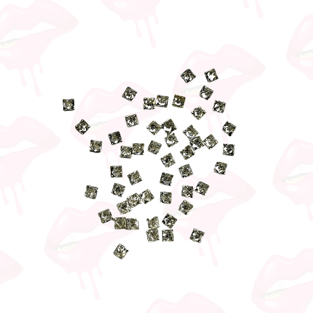 Mini Zirconia Square Shape (50 Pieces)